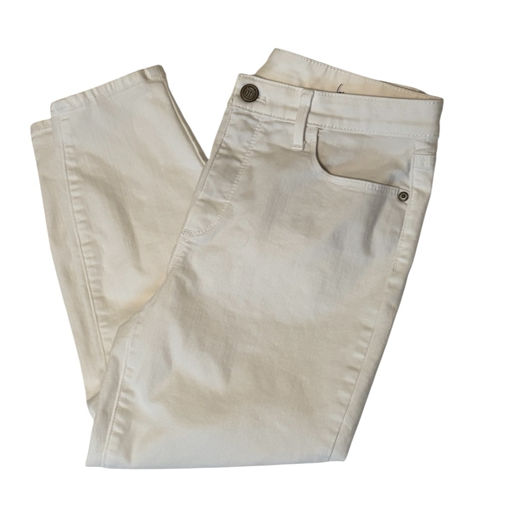 TALBOTS Flawless White High Waist Jegging Crop Jeans Size 8 P
